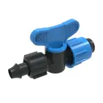 Кран стартовый для капельной ленты с поджимом, с резинкой 14мм, GP