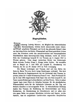 Erzherzog Ludwig Salvator. Aus Dem Österreichischen Kaiserhause Als Forscher Des Mittelmeeres | Ludwig Salvator