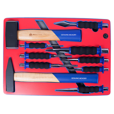 МАСТАК (5-9010) Набор ударно-режущего инструмента, ложемент, 10 предметов