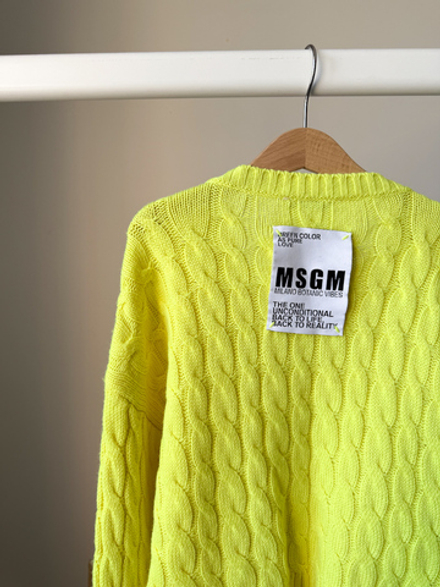 Кардиган MSGM с шерстью, 140