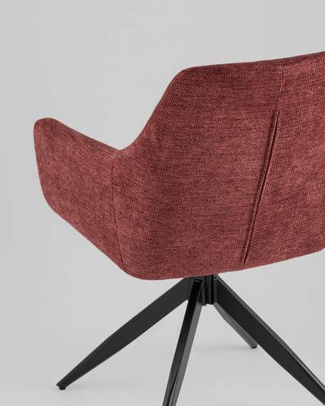 Крутящийся стул Kenton винно-красный