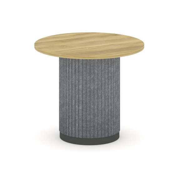 Felto Стол переговорный круглый D=900 PR.C.SPRG-004.D Дуб Винченцо/Металл Антрацит/Морская Галька 90