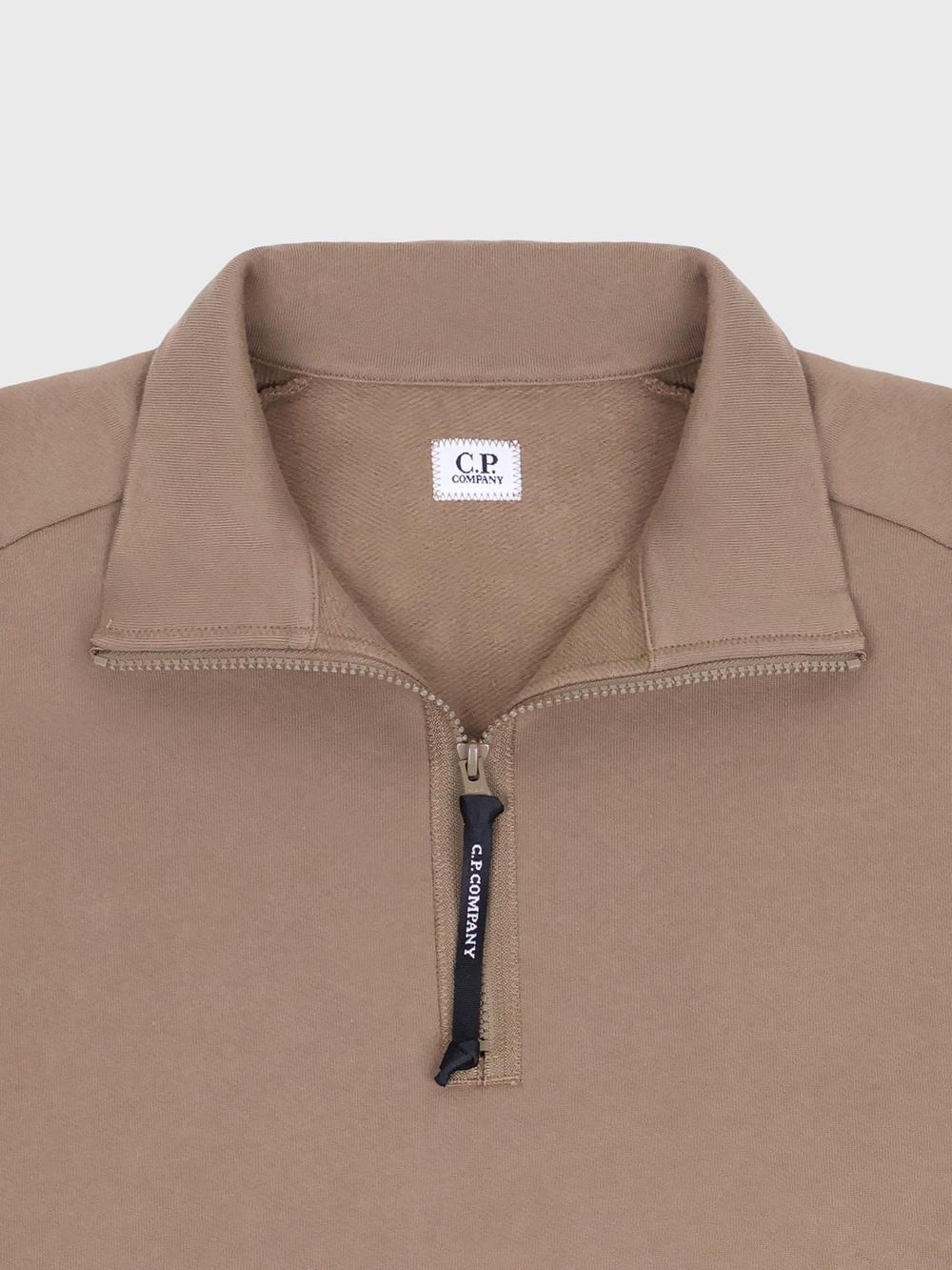 Свитшот на молнии C.P. Company Diagonal Raised Half Zip Beige