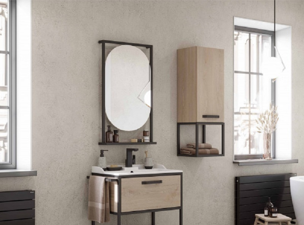 Зеркало Акватон Лофт Фабрик 50 дуб темный