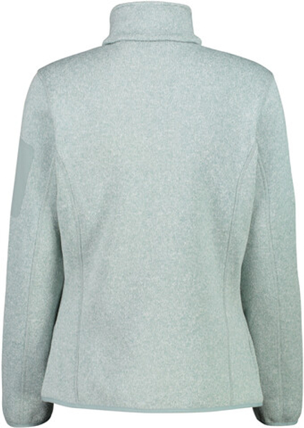 Толстовка флисовая CMP Women's Fleece Knit Tech 3H14746 Jacket, артикул 3H14746, цвет JADE-BIANCO (07ER)