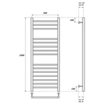 Полотенцесушитель электрический Point Аврора PN10150SE П15 500x1000 левый/правый, хром