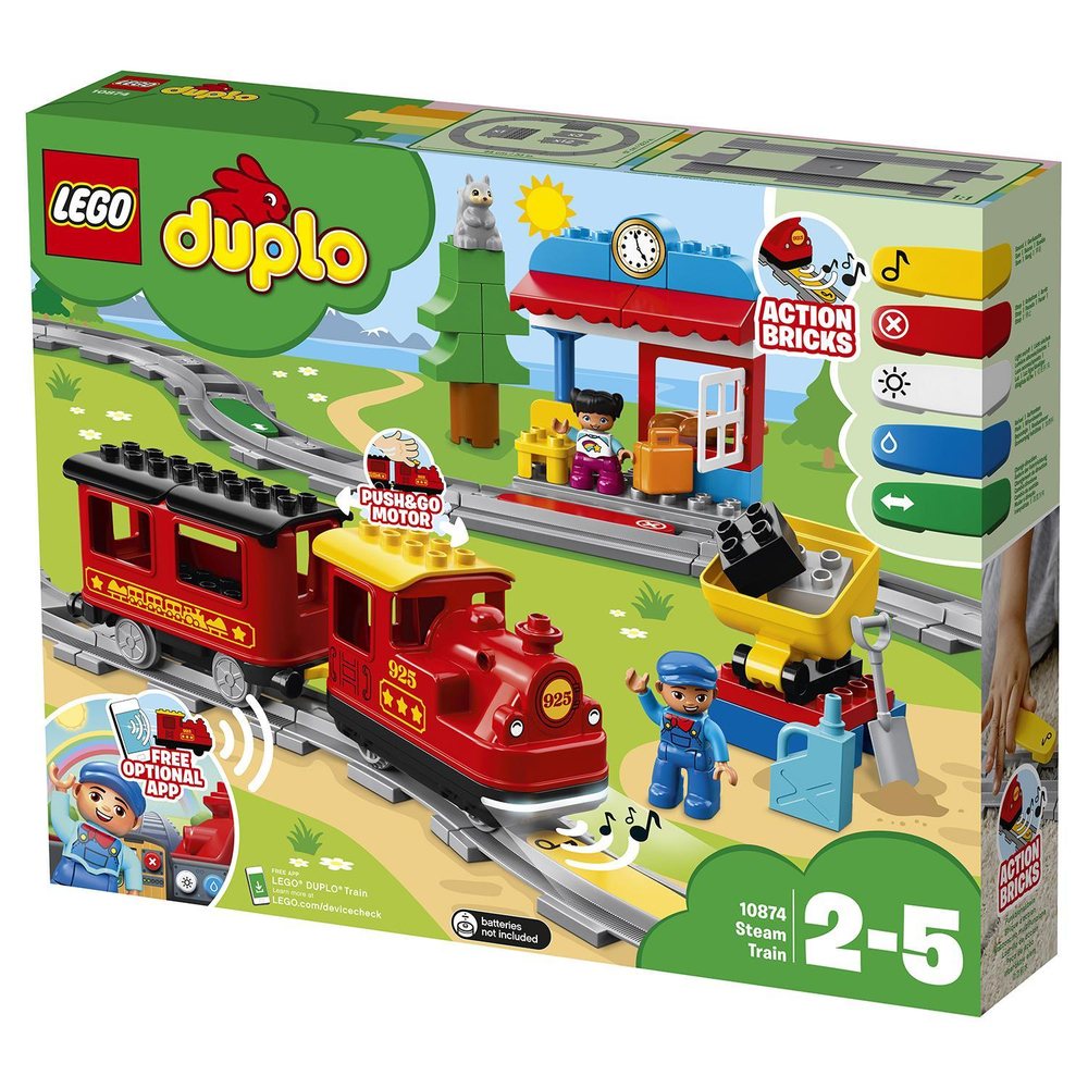 LEGO Duplo: Поезд на паровой тяге 10874 — Steam Train — Лего Дупло