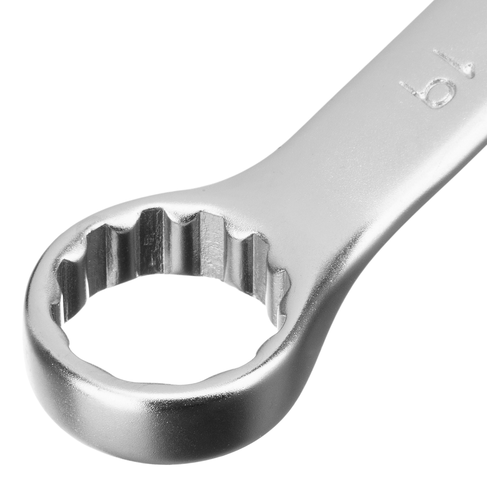 Набор ключей комбинированных, 8-19 мм, 8 шт, CrV, матовый хром Stels 15428