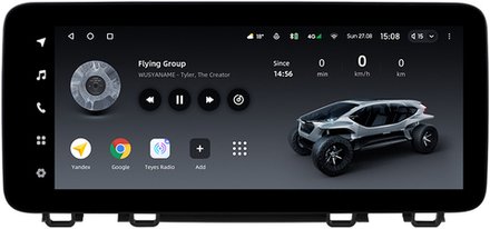 Магнитола для Honda CR-V 5 2017-2022 - Teyes LUX ONE ROUND монитор 12.3" на Android 10, ТОП процессор, CarPlay, 4G SIM-слот