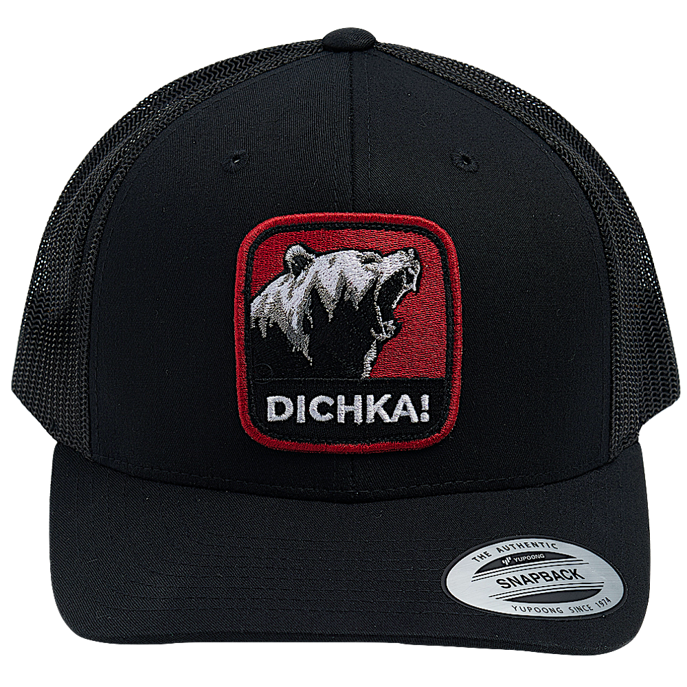 Бейсболка Narval Dichka! Roar Black&Red с сеткой 6P -