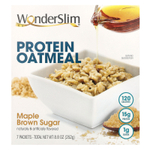 WonderSlim, протеиновая овсянка, с кленовым сиропом и коричневым сахаром, 7 пакетиков по 36 г