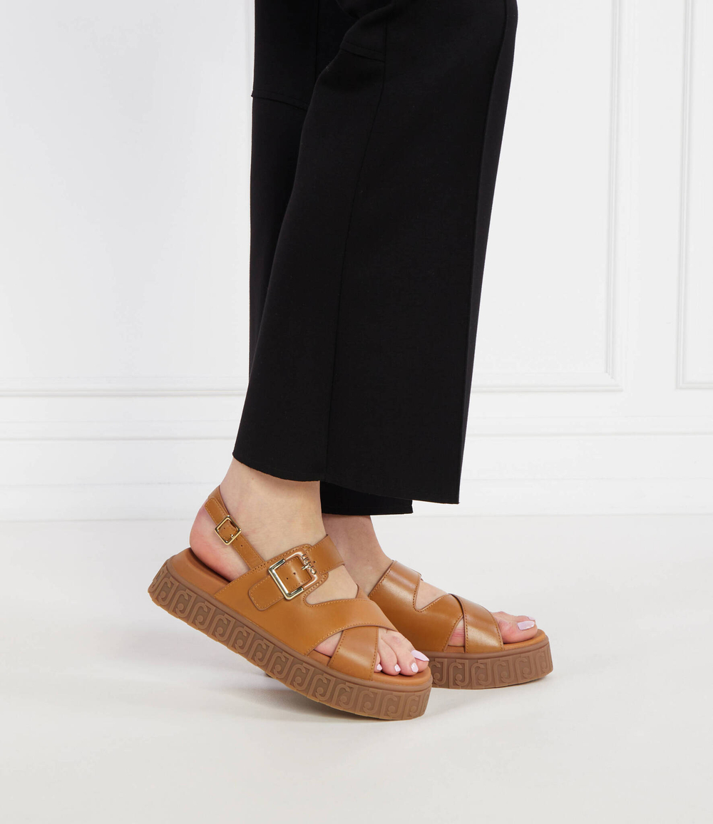 Кожаные босоножки lovely Liu Jo - коричневый(BA4131 P0102)