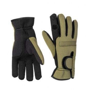 Перчатки Helios рыбацкие неопрен. Хаки р. M