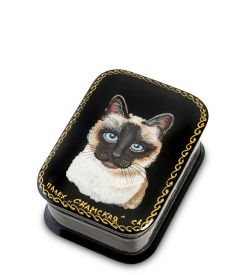 Народные промыслы ШК-95/14-D Шкатулка «Кошка»