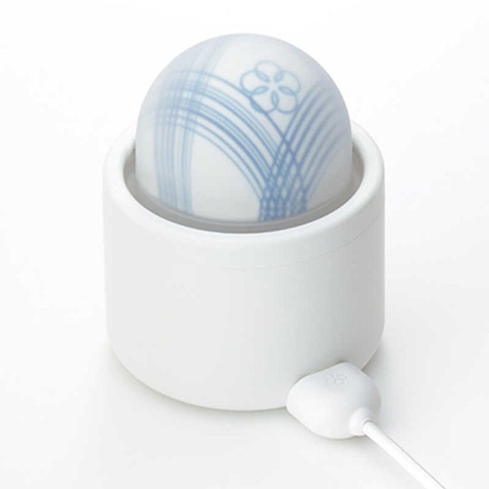 Белый вибромассажёр 6,8см Tenga Temari Mizu HMT-01