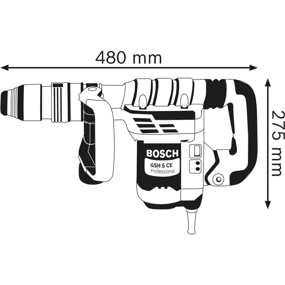 Отбойный молоток GSH 5 CE BOSCH 0611321000