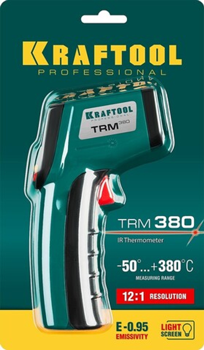 KRAFTOOL TRM-380, -50° +380°С, пирометр инфракрасный (45707-380)