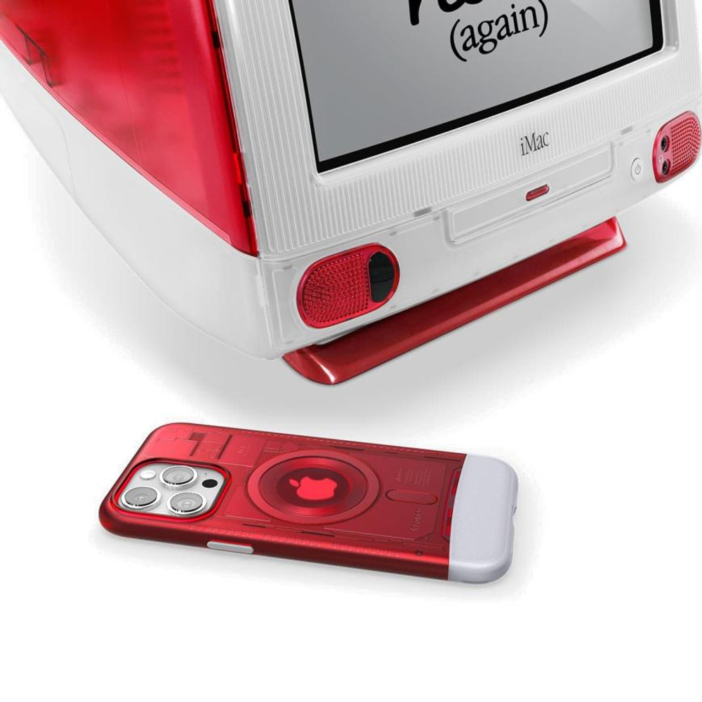 Гибридный чехол с поддержкой MagSafe Spigen Classic C1 (Mag Fit) для iPhone 15 Pro Max