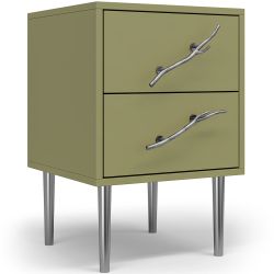 Тумба Арт Колор matte Стайл Сильвер Зеленая олива матовая