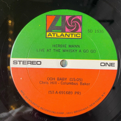 Винтажная виниловая пластинка LP Herbie Mann Live At The Whisky A Go Go (USA 1969)
