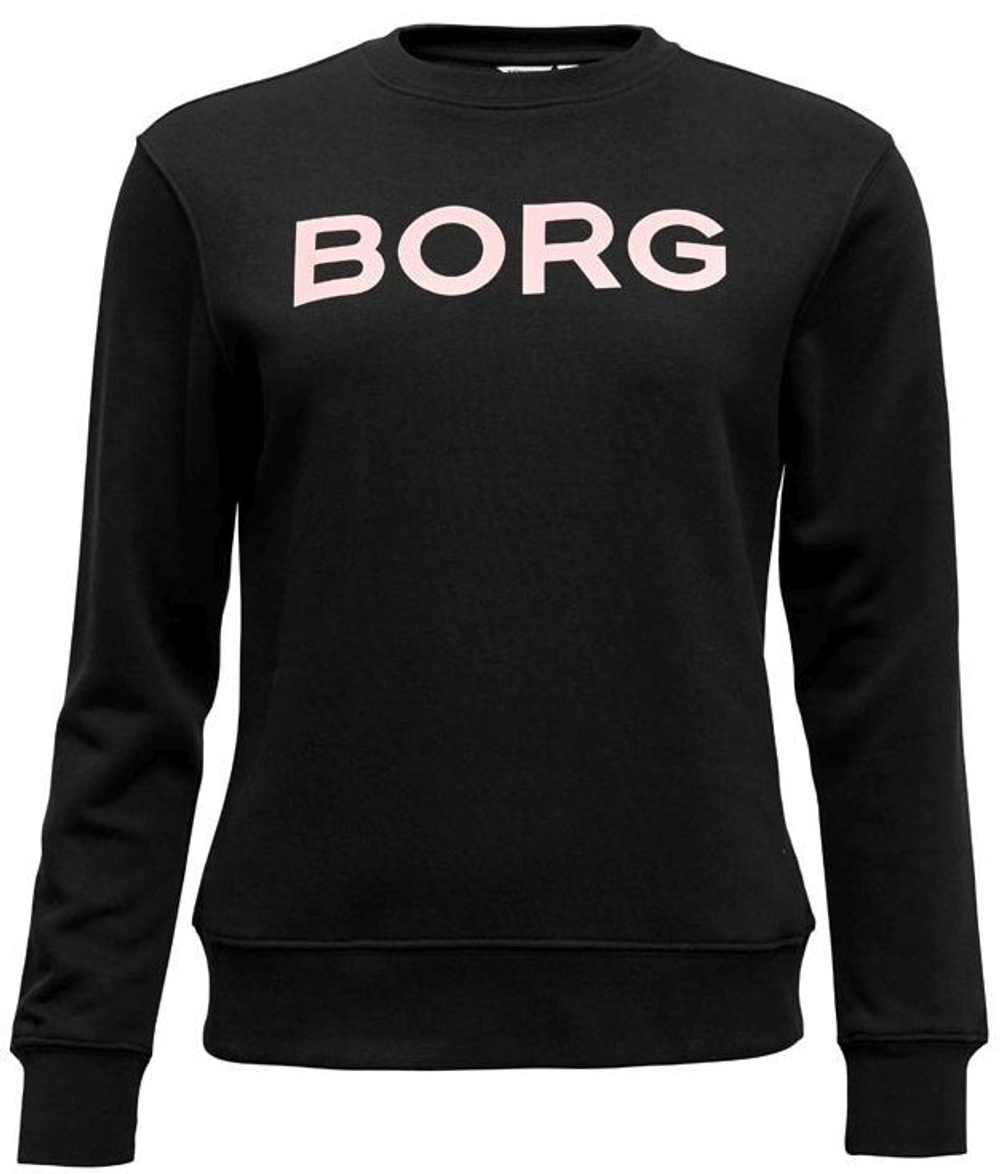 Женская Кофта теннисная Björn Borg Crew W BB Logo - black beauty