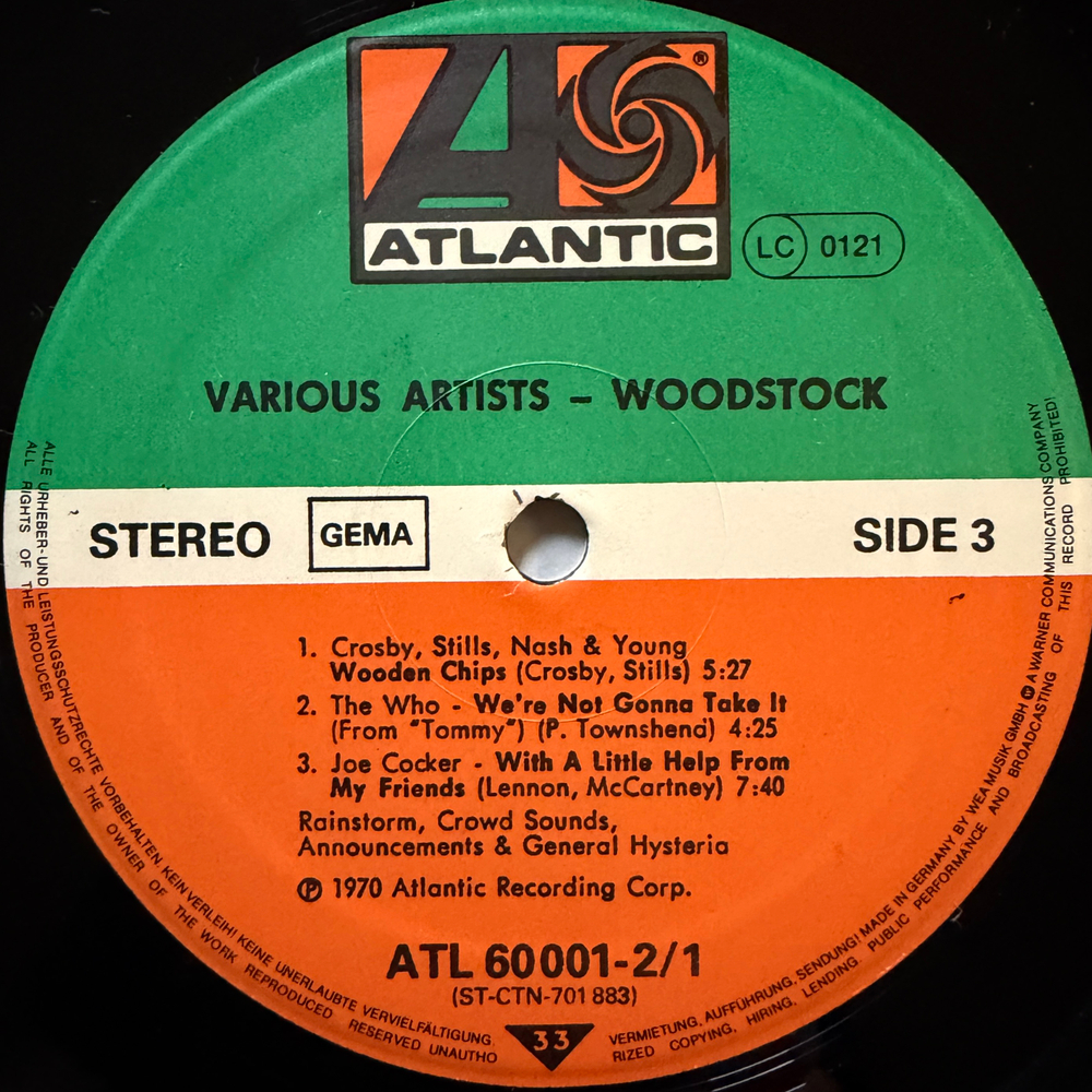 Woodstock - Music From The Original Soundtrack And More 3LP (Германия)