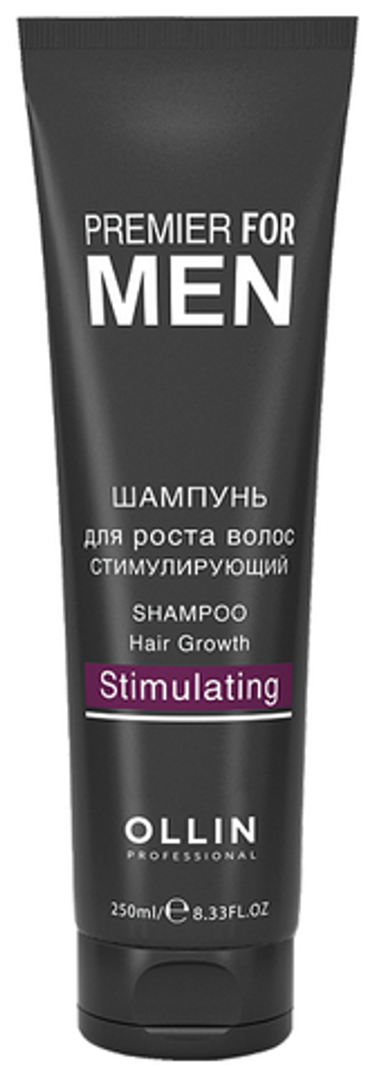 OLLIN PREMIER FOR MEN Шампунь для роста волос стимулирующий 250мл/ Shampoo Hair Growth Stimulating