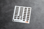 USSR (Soviet) black vehicle registration plates after 1946 (3D decal)