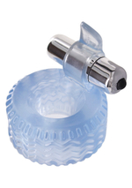 Голубое кольцо на пенис с вибрацией POWER HARDWARE C-RING