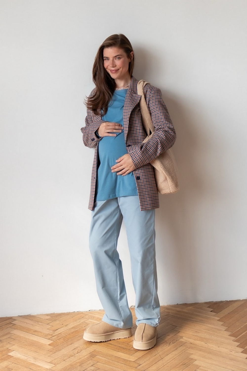 Брюки Карго Rain для беременных, Серо-голубой