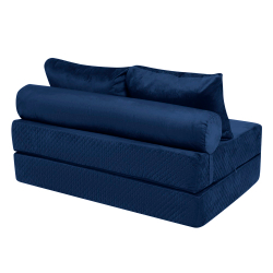 Бескаркасный Диван PuzzleBag Синий XL