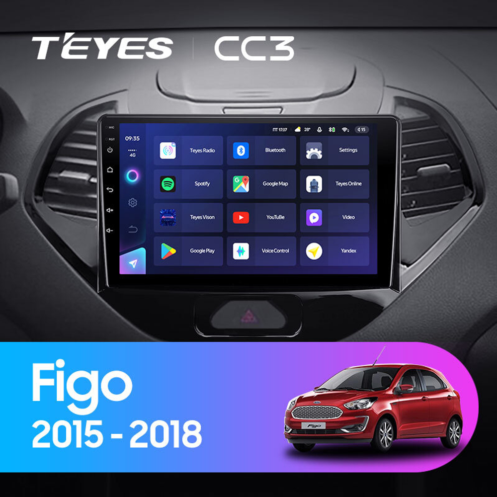 Teyes CC3 9"для Ford Figo 2015-2018