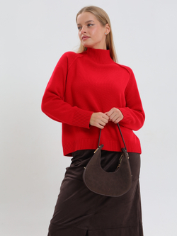 Вязаный свитер без разрезов