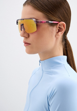 Спортивные очки HILX Inferno Shiny Crystal Light Grey / Pink Lens
