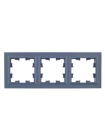 BRITE Рамка 3-местная РУ-3-БрМ маренго IEK