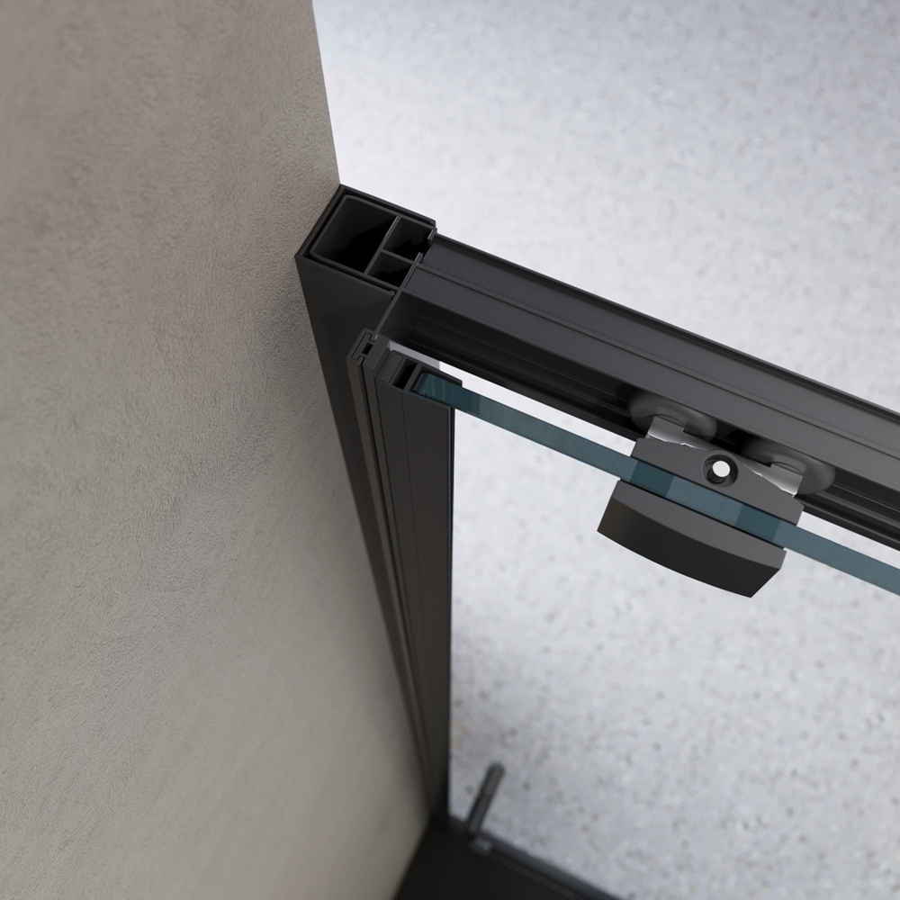 Дверь в проём BelBagno LUCE-BF-1-120-C-NERO