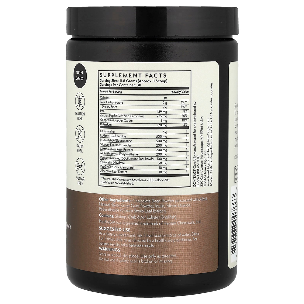 Terra Origin, Healthy Gut™, добавка для здоровья кишечника, с шоколадным вкусом, 354 г (12,49 унции)