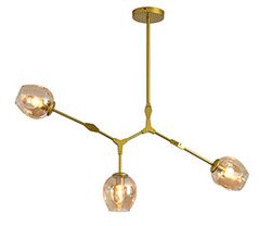 Kink Light 07512-3,33 Люстра Нисса мат.золото E27 3*40W