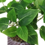 Цветок искусственный в горшке «Хоста» 26см