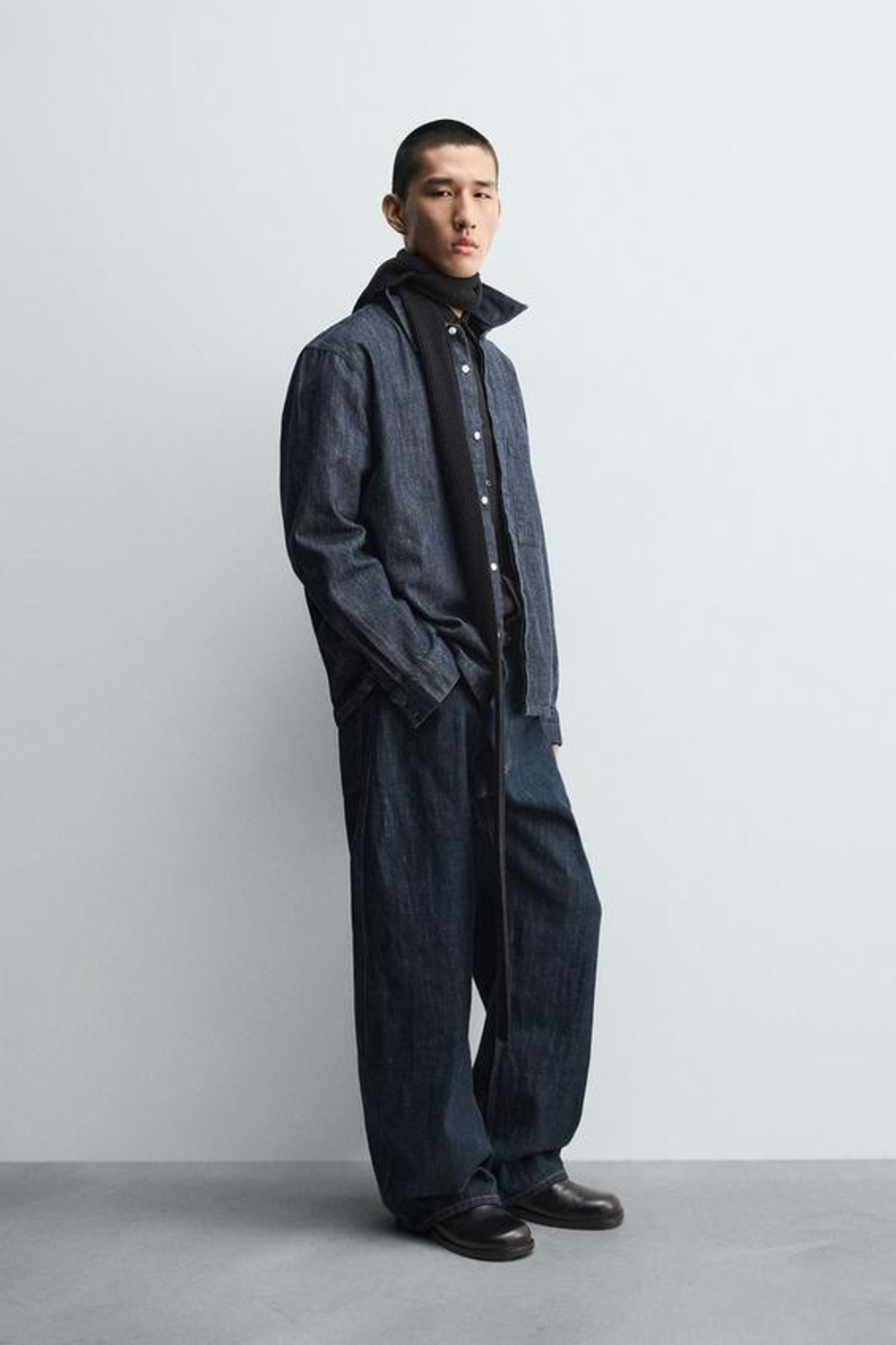 ZARA ДЖИНСЫ BALLOON FIT, ИНДИГО