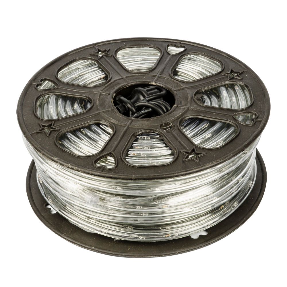 ULD-D50 50M-С08 IP44 RED Гирлянда светодиодная Дюралайт. 50м. С контроллером. Красный свет. Провод черный. ТМ Uniel