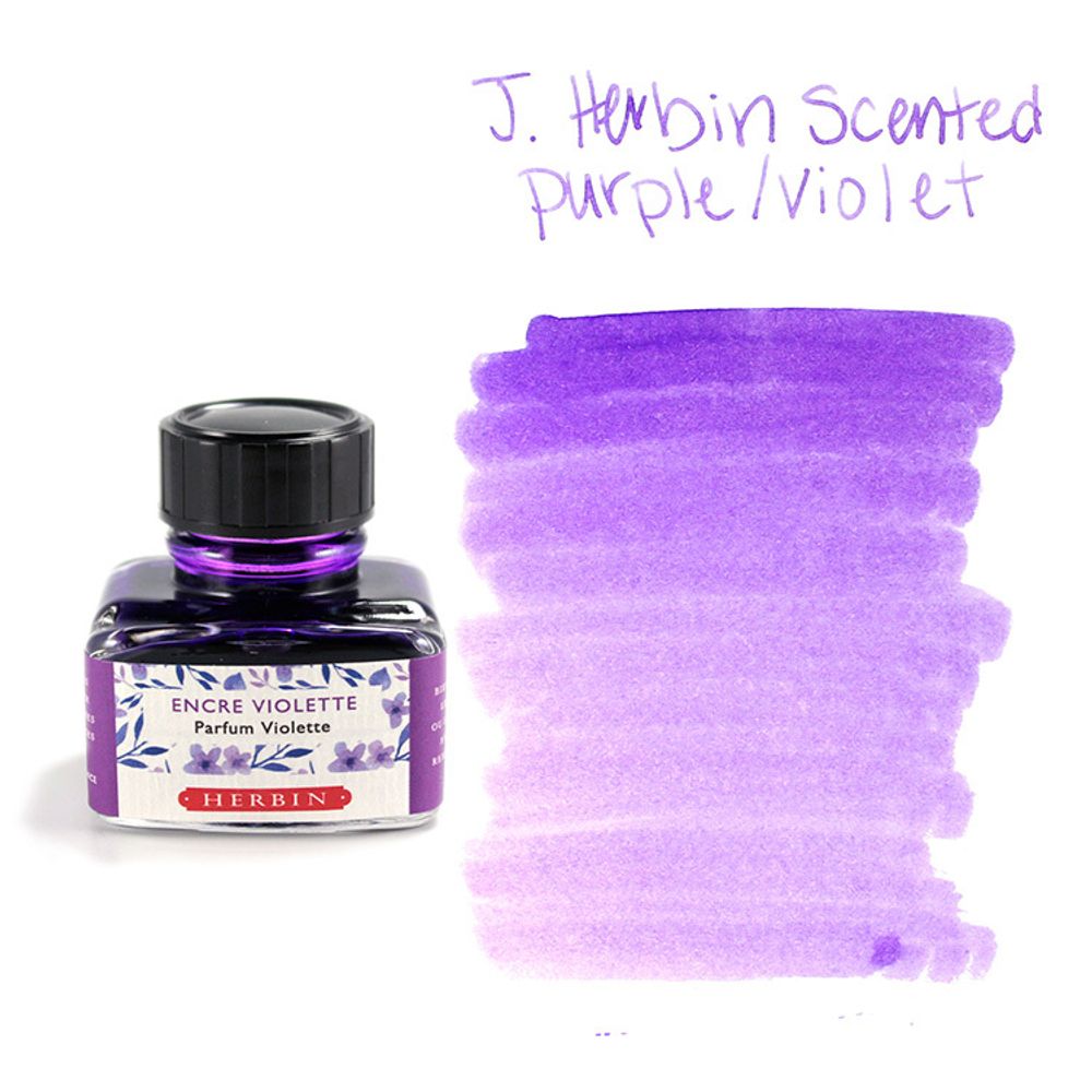 Ароматизированные чернила во флаконе Herbin 30 мл Фиолетовая Фиалка (13777T) 2