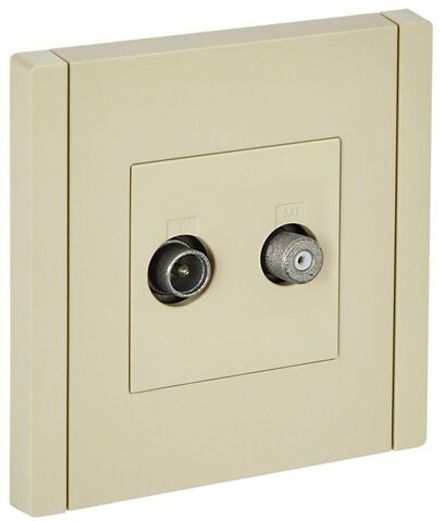Розетка 2-м TV+SAT FORTE&PIANO FP438 ваниль IEK FP-AF20-O-K10