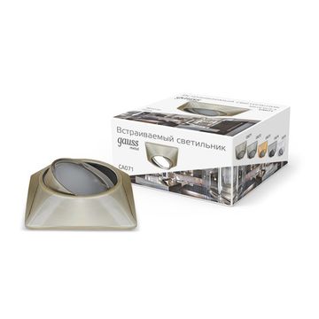 Встраиваемый поворотный точечный светильник 1*Gu5.3 CA071 бронза Metal Exclusive Gauss