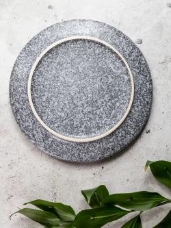 Тарелка с бортиками,Синий песок, диаметр 25,3 см - 6 шт.