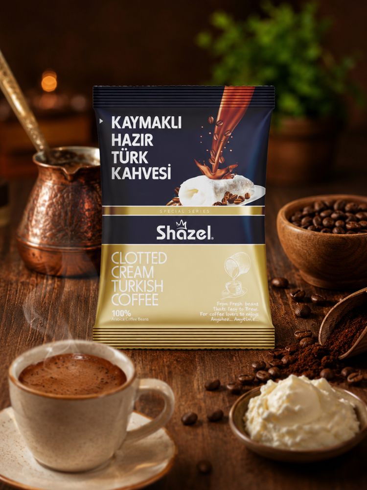 Кофейный напиток Shazel С топлёными сливками 100 г