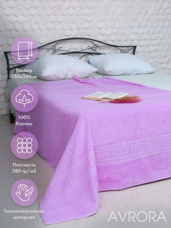 Простыня махровая гладкокрашеная