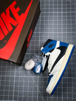 TRAVIS SCOTT X FRAGMENT X AIR JORDAN 1 RETRO HIGH OG SP TS SAIL/BLACK/MLTRY BLUE