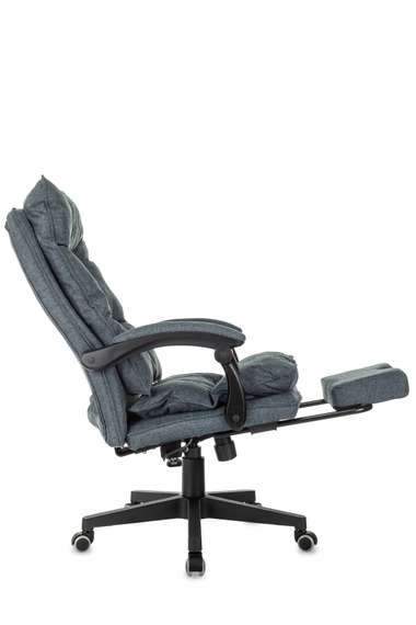 Кресло руководителя Бюрократ CH-820MSG-F синий 38-416 крестов. пластик подст.для ног