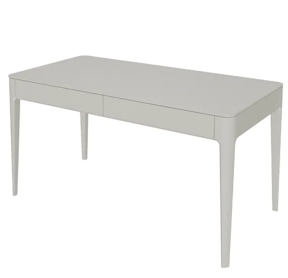 Стол письменный Type из массива дуба 140х70 см (молочный)